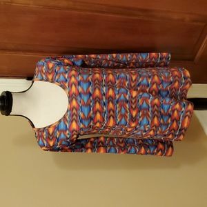 LuLaRoe LONG SLEEVE SHIRT S MULTI-COLOR LULAROE